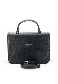Geanta mica roz cu imprimeu de reptila DJM3121-1 14 12874 - Negru