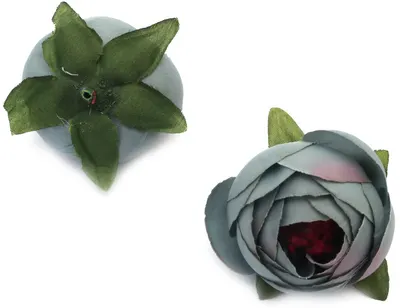 Flori pentru decor Em Art- Bujori, 4.5 cm, albastru(5 buc.)
