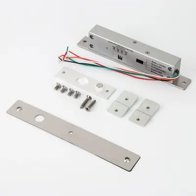 Minibolt electric (fail-safe) cu monitorizare, temporizare, senzor magnetic si led de stare pe partea frontala YB-500A(LED)