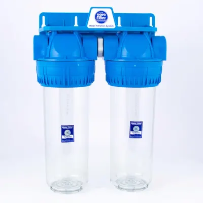 Sistem de filtrare duplex transparent AQUAFILTER 10 (FHPRCLx-3B-TWIN)