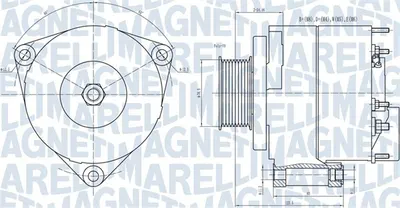 Alternator (28V, 80A) potrivit MERCEDES ACTROS, ACTROS MP2 MP3 11.9D 15.9D 04.96