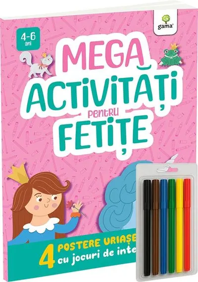 Mega activități pentru fetițe - Paperback
