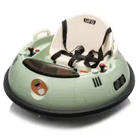 Masinuta busitoare cu telecomanda, Kinderauto UFO 360, 80W 12V, culoare verde