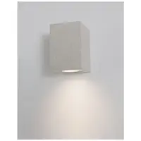 Aplica FUENTO Alb Concrete Sticla Diffuser LED GU10 1x7 Wat IP65 100-240 Volt Fara bec Deschis jos