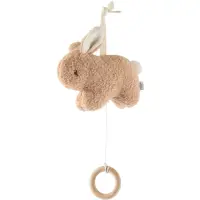 Bieco Musical Toy Bunny Fine jucărie suspendabilă contrastantă cu melodie 1 buc