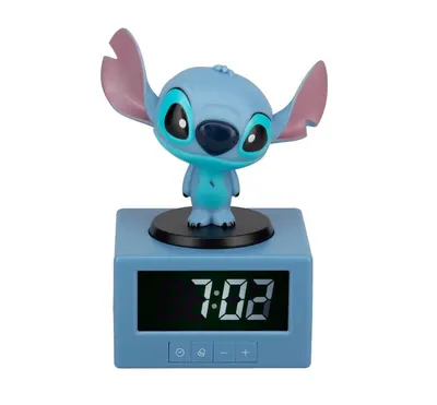 Ceas cu alarma si lampa de veghe Disney Stitch 3D Paladone