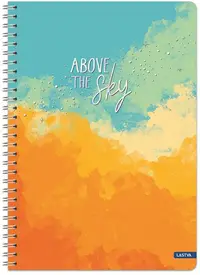 Caiet Lastva Sky - A4, 100 foi, randuri late, spirala, sortiment