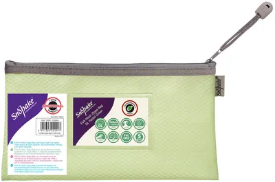 Dosar cu fermoar Snopake - DL, verde pastel