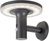 LED aplice solar cu senzor Rabalux - Alaska 77017, IP 44, 10 W, 250 lm, antracit