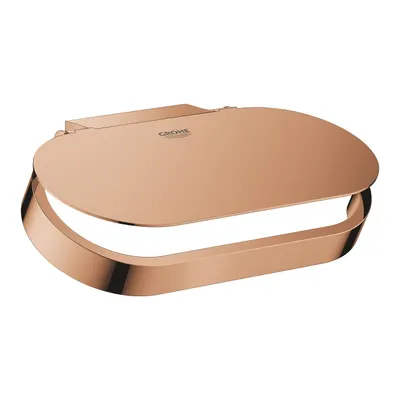 Suport hartie igienica Grohe Selection 41069DA0, 1 rola, montare pe perete, fixare ascunsa, lucios, Warm Sunset