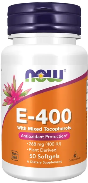 Vitamin E-400, 50 capsule, Now