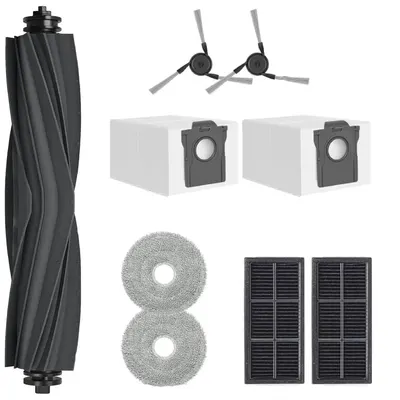 Set accesorii PAA-home, compatibile cu aspiratorul Dreame X40 Ultra/L40 Ultra, continut: 2 lavete, 2 filtre, 2 perii laterale negre, 1 perie central s