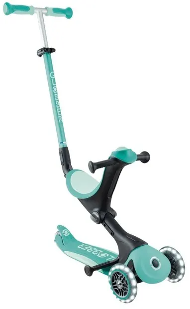 Trotinetă pliabilă 3 în 1 Globber - Go Up Deluxe Lights, mentă