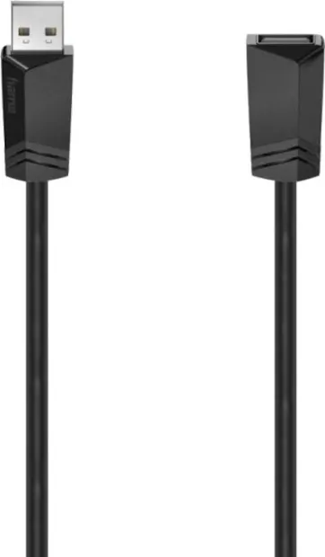 Cablu Hama - 200619, USB-A/USB-A, 1.5 m, negru