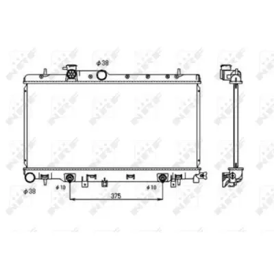 Radiator, racire motor NRF 53698