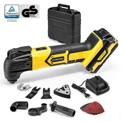 Unealta multifunctionala cu acumulator Trotec PMTS 10-20V, Lumina LED, Mandrina rapida cu blocare
