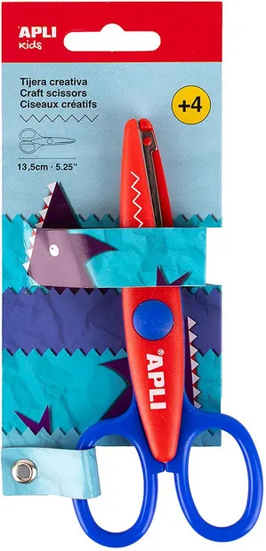 Foarfeca pentru tăiere decorativă Apli Kids - Zigzag, 13.5 cm