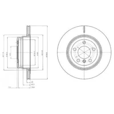 Disc frana DELPHI BG4168