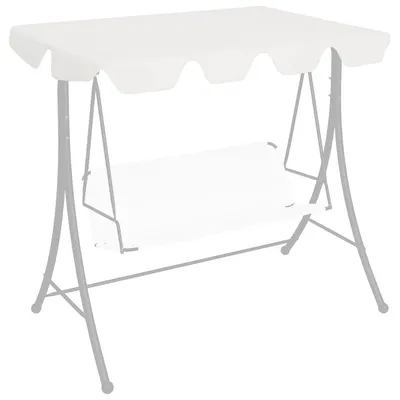 Gossi copertina de rezerva leagan gradina, alb, 188/168x145/110cm