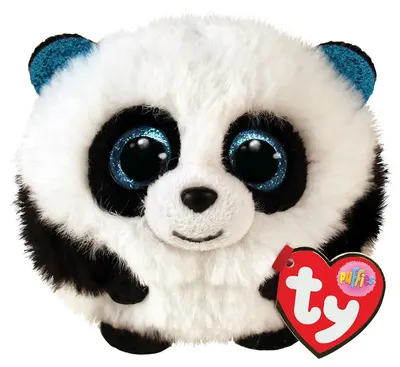 Jucărie de pluș Ty Toys Beanie Balls - Panda Bamboo, 8 cm