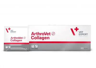 Supliment pentru caini si pisici cu afectiuni articulare Vet Expert Arthrovet Collagen II, 2.5 g x 60