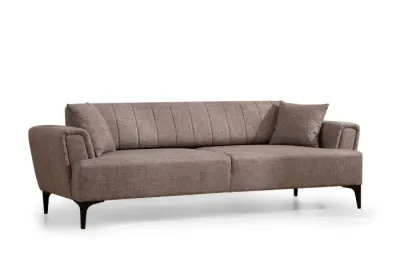 Canapea extensibila HAMLET, 3 locuri, maro deschis, 230x95x77 cm