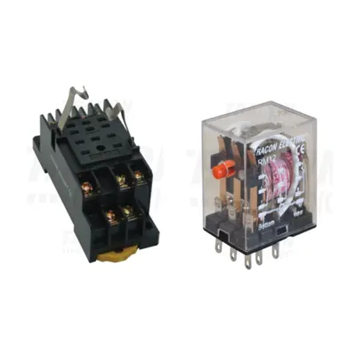Pachet Releu Miniaturizat 12V DC si Soclu Compatibil RM12