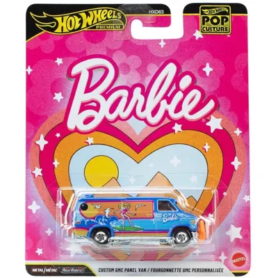 Masina metalica, Hot Wheels Premium, Pop Culture, Barbie, Custom GMC Panel Van, JHW98