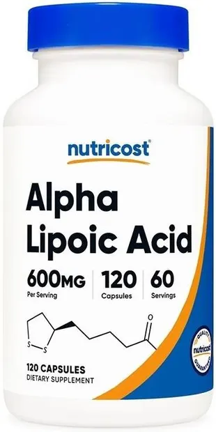 Alpha Lipoic Acid, 600 mg, 120 capsule, Nutricost