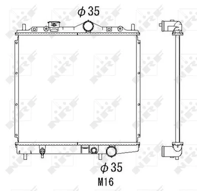Radiator motor potrivit MITSUBISHI COLT IV, LANCER IV, LANCER V 1.3