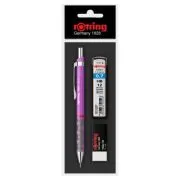 Set Rotring, creion mecanic 0. 7 mm diverse culori, carcasa si mina 0. 7 mm, radiera Tikky 40 si InkJoy