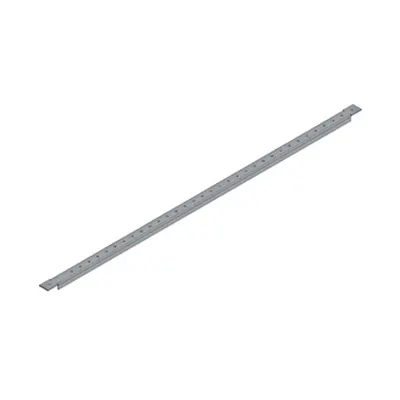 Șină perforată pentru sistem de 60 mm în dulap lățime 4