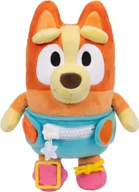 Jucărie de pluș Moose Bluey – Îmbracă-mă și joacă-te, Bingo, 25,4 cm