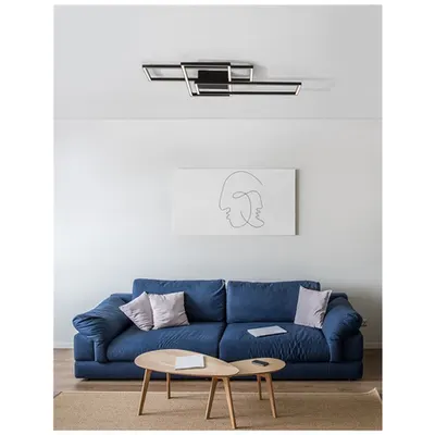 Plafoniera BILBAO Mat Negru Aluminiu & Acrylic LED 55 Wat 230 Volt 3550Lm 3000K IP20