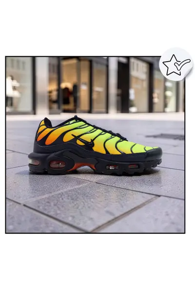Pantofi Sport Barbati - Air Max Plus TN - Lemon Venom - Tehnologie Tuned Air - Design Gradient Dinamic Streetwear Urban - Verde neon