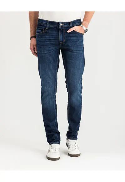 Blugi slim fit pentru barbati OREGON - Albastru denim