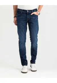Blugi slim fit pentru barbati OREGON - Albastru denim