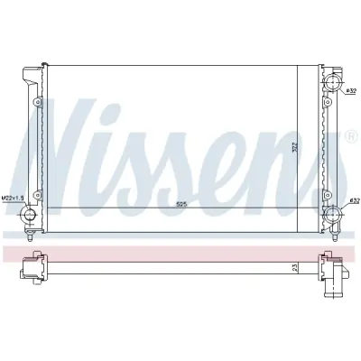 Radiator, racire motor NISSENS 651741