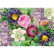 Puzzle 1000 piese + saculet, Flori, Kiub