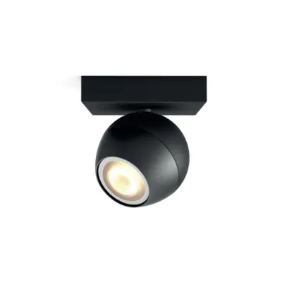 Spot aplicat Philips HUE Buckram Negru bec LED