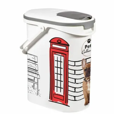 Distribuitor de mâncare pentru animale de companie CURVER Pets Collection Alb