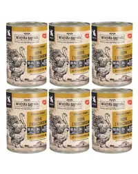 WIEJSKA ZAGRODA Conserva hrana pisoi, cu curcan si pui 6x400g