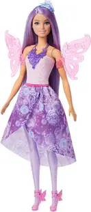 Păpușă Barbie 3 în 1 - Zână și Sirenă, 30 cm