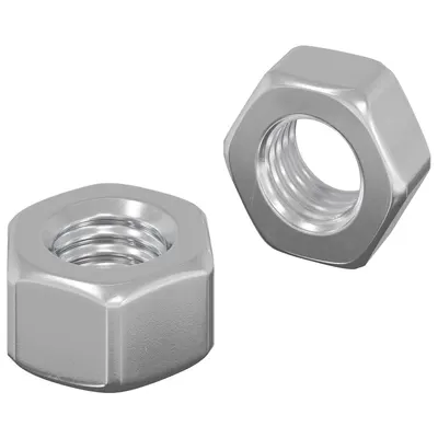 vidaXL Nuci Acorn Hexagonale 2 buc. Argintiu m8 Metal
