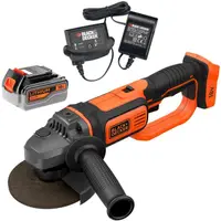 Polizor unghiular cu acumulator Black & Decker - BCG720M1, 18 V, 125 mm, cu baterie și încărcător