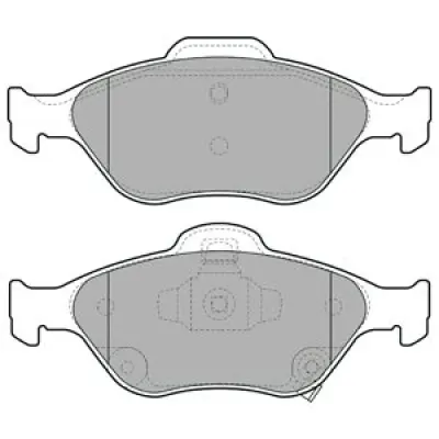 Set placute frana, frana disc DELPHI LP2005