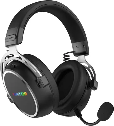 Căști gaming HATOR - Hypergang 3, Hi-Res, wireless, negre