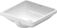 Lavoar Duravit Starck 3 0305430000, montare sub blat, 43 x 43 cm, patrat, Alb