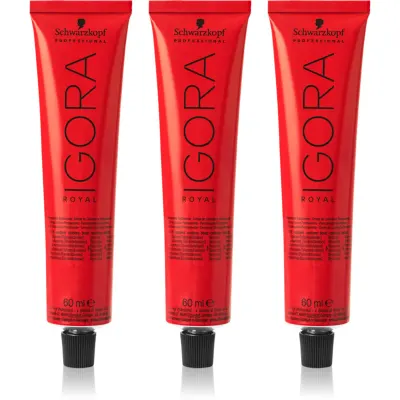 Schwarzkopf Professional IGORA Royal culoare par ambalaj economic culoare 7-0 Medium Blonde Natural 3x60 ml
