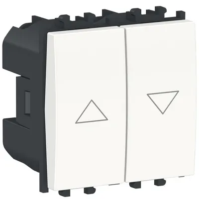 Intrerupator jaluzele 2 module Schneider Easy Styl LMR0712001, alb